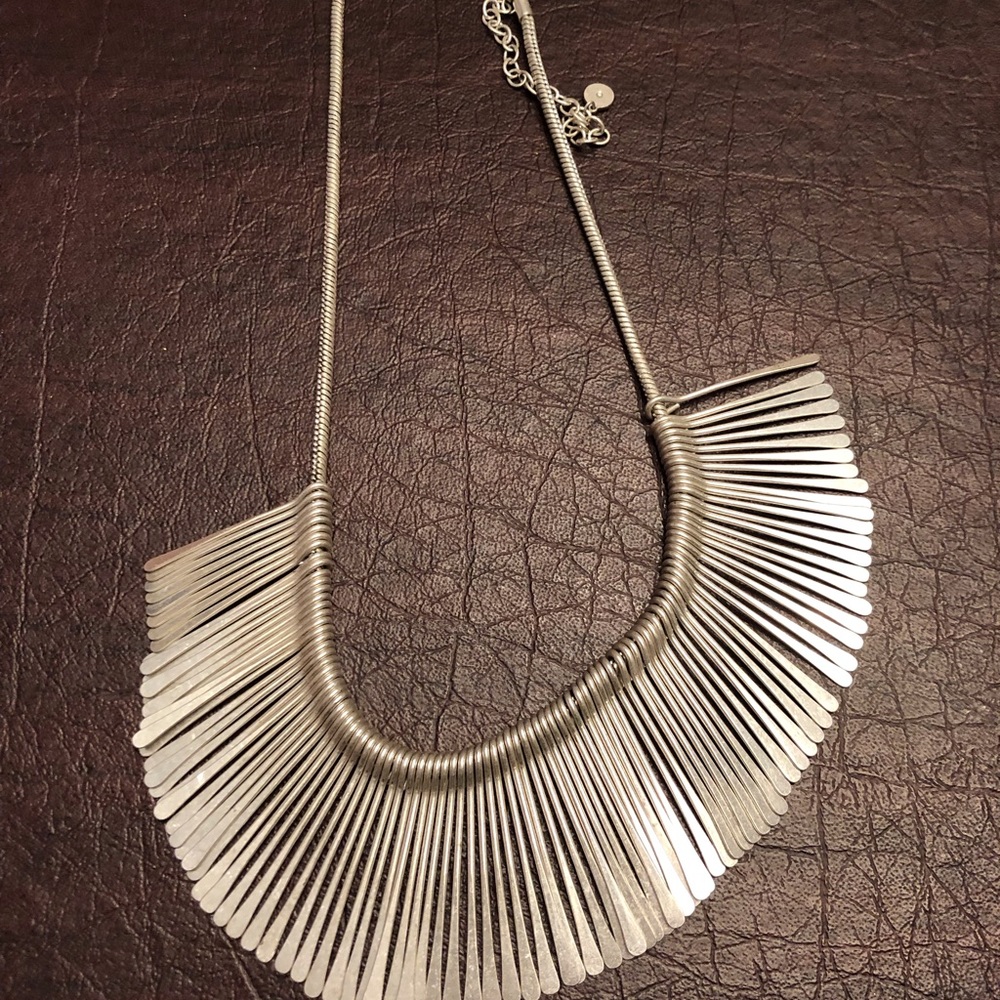 Silver Fringe Stella&Dot Necklace